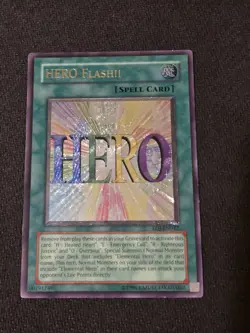 HERO Flash!! EOJ-EN042 Ultimate Rare Unlimited Edition NM Yugioh - Image 1