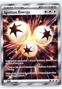 Ignition Energy 124/094 Ultra Rare Phantasmal Flames Pokemon Card NM - Image 1