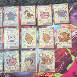 Derpy pokemon fan made holo display. Lot of 20 cards. Glaceon, dragonite, piplup - Image 2