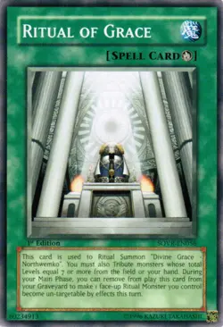 Yugioh! Ritual of Grace - SOVR-EN056 - Common - Unlimited Edition Near Mint - Image 1