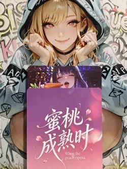 RAIDEN GENSHIN ZR06 WHEN THE PEACH RIPENS Goddess Story WAIFU ANIME CARD - Image 1