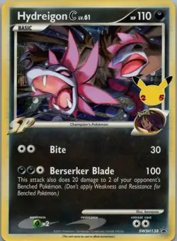 Hydreigon C lv.61 Holo Promo SWSH: Sword & Shield Promo Cards SWSH138 NM - Image 1
