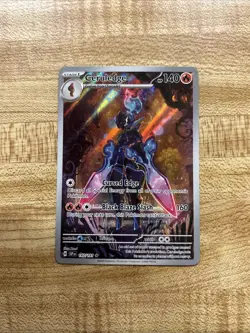 Pokemon TCG Ceruledge Illustration Rare Holo Card Sv08: Surging Sparks 197/191 - Image 1