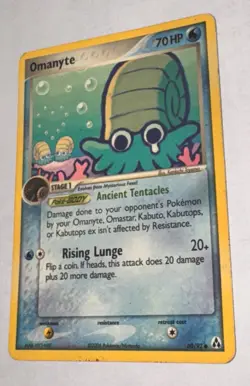 Omanyte 60/92 Common Ex Legend Maker Pokemon Card Non Holo 2006 LP - Image 2