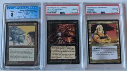 MTG Magic Lot 3 Old Reserved List Cards RAGNAR, GATE TO PHYREXIA. CGC & PSA 8! - Image 1