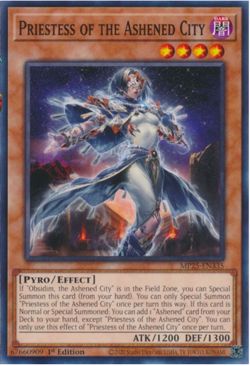 Yugioh - Priestess of the Ashened City - MP25-EN335 - Common - NM/M - Image 1