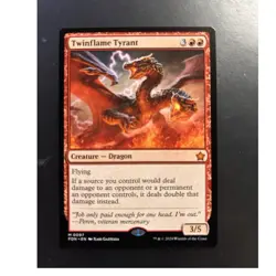 Wizards of the Coast MTG Foundations Twinflame Tyrant 0097 Mythic Regular EN - Image 1