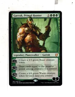 MTG SkeenAB Garruk Primal Hunter from Commander 2019. NM. - Image 1
