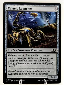 Camera Launcher | MTG DFT | EDH Commander Thopter Token Exhaust | Common | NM - Image 1