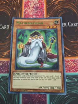 Yugioh Mathematician DLCS-EN025 Green Ultra Rare 1st Edition Near Mint - Image 1