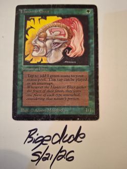 MTG Beta Llanowar Elves - See Pics for Condition - bigedude - Image 1