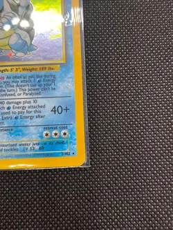 1999 POKEMON BASE SET UNLIMITED #2 BLASTOISE-HOLO NM - Image 4