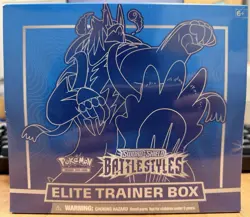 Pokemon Sword & Shield Battle Styles Sealed Blue Elite Trainer Box - Image 1