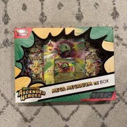 Pokemon Ascended Heros Mega Meganium Ex Box Factory Sealed Pokemon cards - Image 1