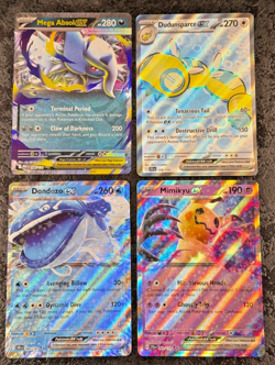 POKEMON MEGA CARDS ABSOL EX-DUDUNSPARCE EX-DONDOZO EX-MIMIKYU EX (SET OF 4) - Image 1