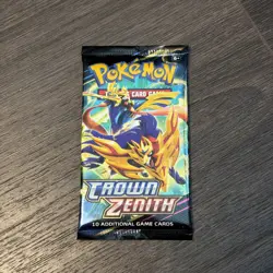 Pokemon TCG Sword & Shield 👑 Crown Zenith Booster Pack Brand New / Sealed - Image 1