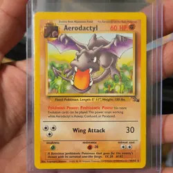 Pokemon Aerodactyl Fossil 16/62 non Holo Rare Unlimited WOTC English 1999 - Image 1