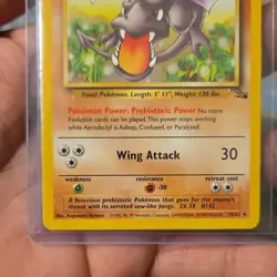 Pokemon Aerodactyl Fossil 16/62 non Holo Rare Unlimited WOTC English 1999 - Image 3