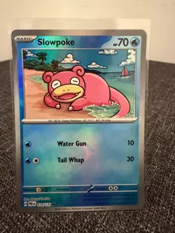 Pokemon TCG Slowpoke Masterball Reverse Holo Card 018/131 Prismatic Evolutions - Image 1