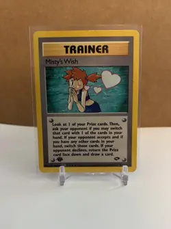 Pokemon TCG Misty's Wish 108 Gym Challenge 1st Ed LP - Image 1