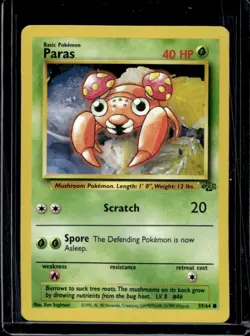 1999 Pokemon Jungle Paras #59/64 - Image 1