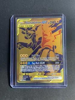 Pokemon Pikachu & Zekrom GX SM248 SM Black Star Promos Holo TAG TEAM 240 HP - Image 1