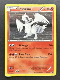 Pokemon TCG Reshiram BW004 Black Star Promo Holo HP - Image 1