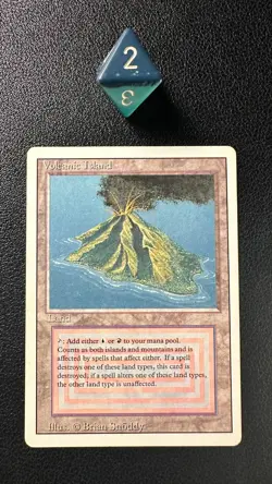 MTG Volcanic Island Revised English Lightly Played - Image 1