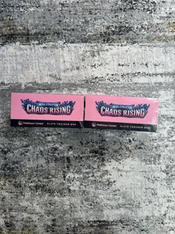 Pokemon TCG: Chaos Rising Pokemon Center (PC) Elite Trainer Box (ETB) X2 - Image 4