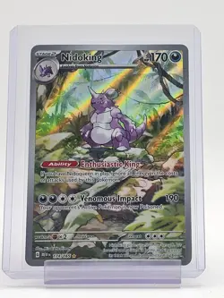 NIDOKING 174/165 POKEMON 151 MEW SPECIAL ILLUSTRATION RARE HOLO Q4767 - Image 1