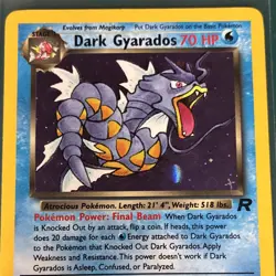Pokemon TCG Dark Gyarados Team Rocket Holo Rare 8/82 70HP English Unlimited - Image 3