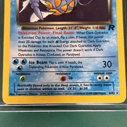 Pokemon TCG Dark Gyarados Team Rocket Holo Rare 8/82 70HP English Unlimited - Image 4