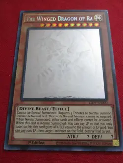 Yugioh The Winged Dragon of Ra LED7-EN000 Ghost Rare 1st Ed. - Image 1
