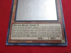 Yugioh The Winged Dragon of Ra LED7-EN000 Ghost Rare 1st Ed. - Image 2