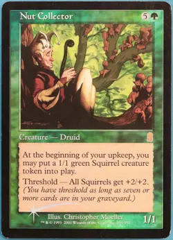 Nut Collector FOIL Odyssey HEAVILY PLD Green Rare MTG CARD (ID# 302078) ABUGames - Image 1
