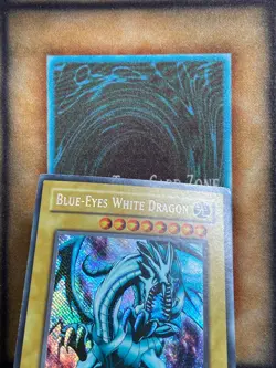 Yugioh Blue-Eyes White Dragon BPT-003 Secret Rare REVERSE FOIL ERROR MP (#1) - Image 2