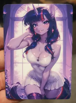 Girl # 332 Oppai Goddess Story Full Art Glossy Anime Trading Card Waifu TCG ACG - Image 1