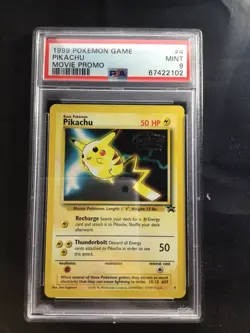 Pokemon Cards: Wizards Black Star Promo: Pikachu 4 PSA 9 - Image 1