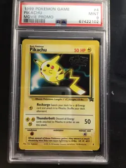 Pokemon Cards: Wizards Black Star Promo: Pikachu 4 PSA 9 - Image 2