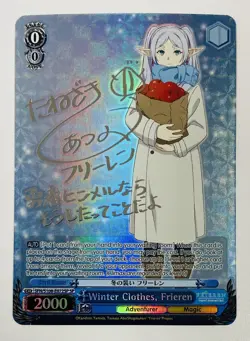 Weiss Schwarz Winter Clothes Frieren SFN/S108-E072SP SP Foil Signed English - Image 1