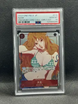Nami One Piece 2023 Foil Premium Card Collection Girls ED Japanese #016 PSA 10 - Image 1