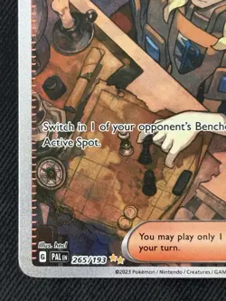 Boss's Orders 265/193 Paldea Evolved Pokemon Card Full Art Trainer Ultra Rare NM - Image 3