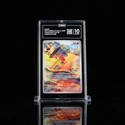 Pokemon TCG Magby 186/182 2023 Paradox Rift Illustration Rare Card - TAG 10 - Image 1