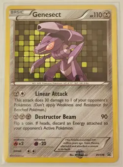 GENESECT XY196 XY Black Star Promos Pokemon card - Promo LP - Image 1