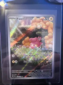 Pokemon TCG Paldean Fates Pawmi Card 226/091 Illustration Rare, Near Mint/Mint - Image 1