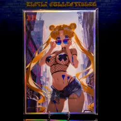 Usagi Tsukino Sailor Moon A5 Premium Waifu Oversized Trading Card 27/40 Holo - Image 1