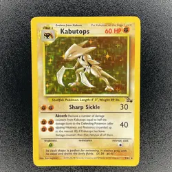 🔥 Kabutops 9/62 🔥 Original Holo Rare Fossil Set Pokemon Card WOTC 1999 - Image 2