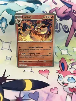 Pokemon TCG Flareon Master Ball Holo Card 013/131 Prismatic Evolutions - Image 1