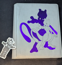 Pokemon TCG Ultra PRO Mewtwo Premium Leather Strap Binder 360 Cards Side Loading 74427155827 - Image 1