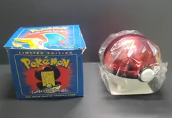 23K Gold Plated CHARIZARD Trading Card 1999 Burger King Pokemon Ball - Image 1